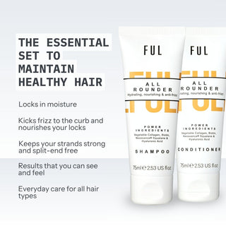 FUL Nourish and Restore Set - Deep Hydration for Dry, Damaged or Curly Hair