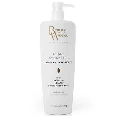 Beauty Works Pearl Nourishing Argan Oil Conditioner 1000ml, Beauty Works Pearl Nourishing Argan Oil Conditioner, Beauty Works