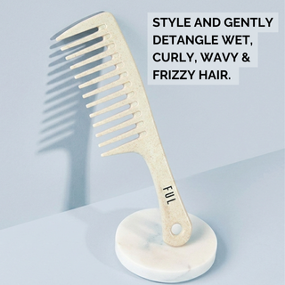 FUL Wide Tooth Comb – Tangle-Free Detangling for Wet, Curly, Wavy & Frizzy Hair
