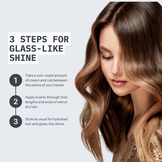 FUL Gloss and Shine Styling Cream 40ml – Lightweight Anti-Frizz, Heat Protection, Hydration & Radiant Shine