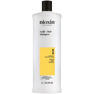 Nioxin Scalp and Hair Thickening System 1 Shampoo for Natural Hair with Light Thinning 1000ml