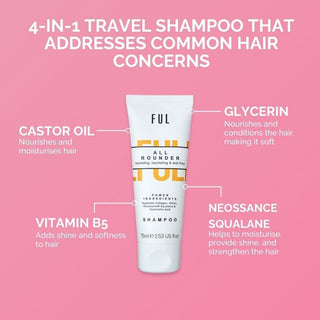 FUL All-Rounder Shampoo Mini 75ml – Sulphate-Free Cleanser for Dry, Damaged & Frizzy Hair - The LTL Shop