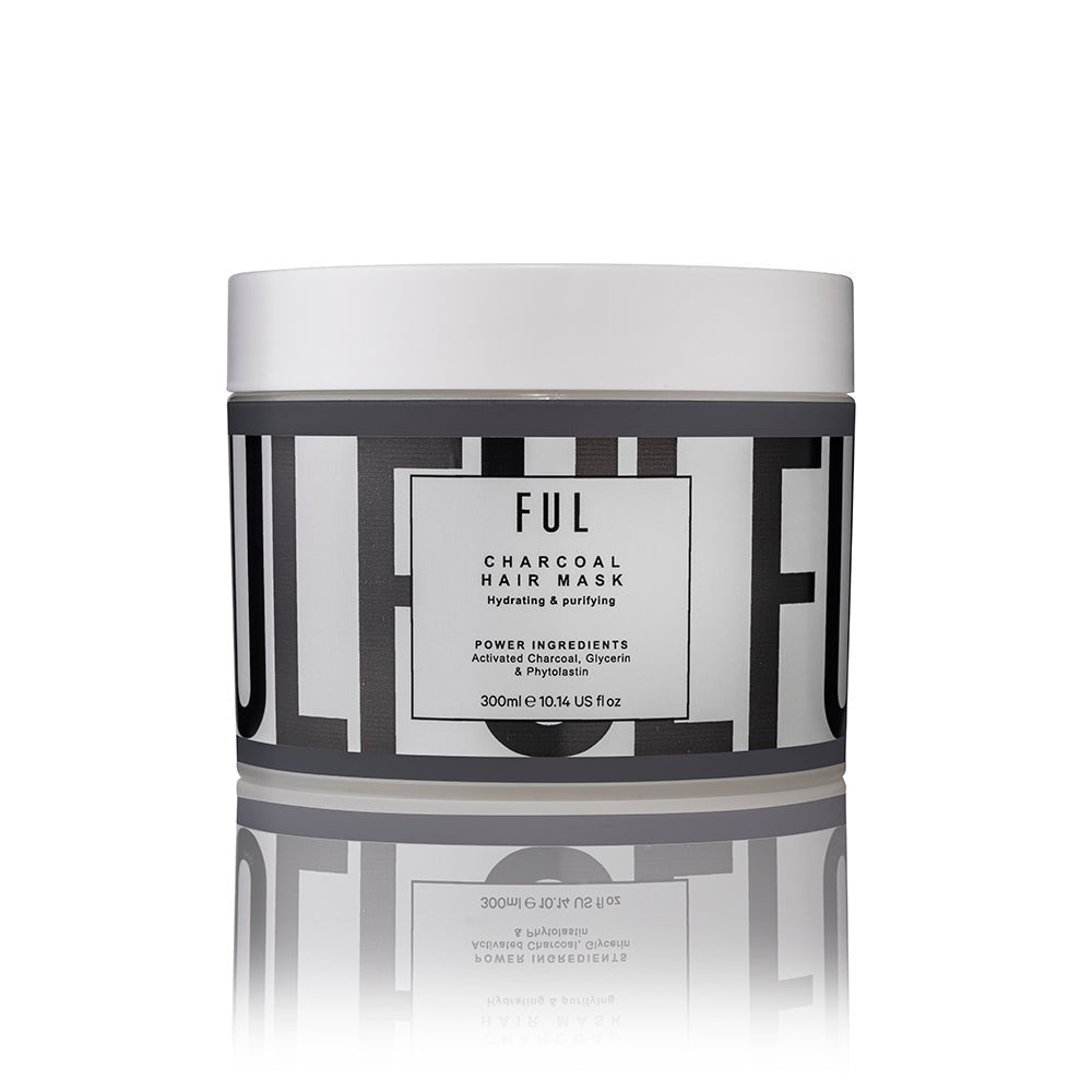 FUL Charcoal Hair Mask 300ml – Deep Cleansing & Detox Treatment for Oily Hair & Scalp | Purifies & Balances - The LTL Shop