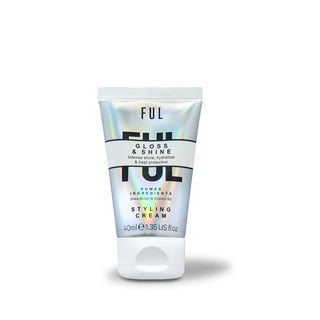 FUL Gloss and Shine Styling Cream 40ml – Lightweight Anti-Frizz, Heat Protection, Hydration & Radiant Shine - The LTL Shop