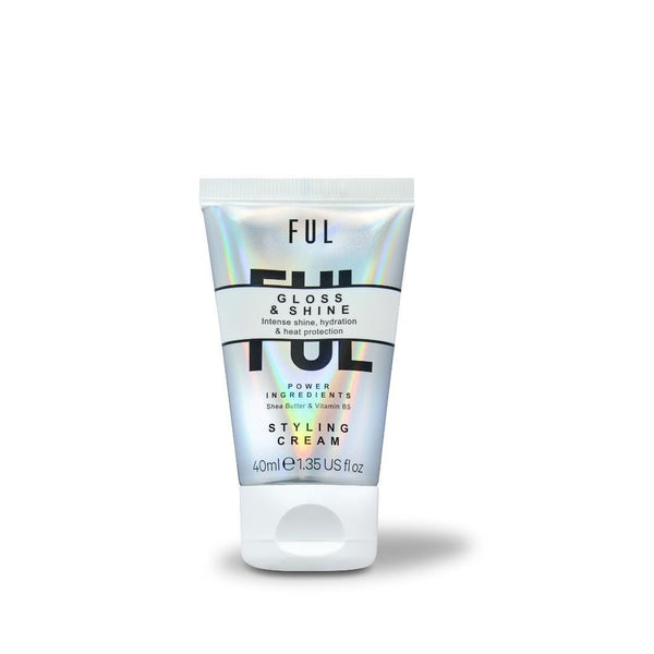 FUL Gloss and Shine Styling Cream 40ml – Lightweight Anti-Frizz, Heat Protection, Hydration & Radiant Shine - The LTL Shop