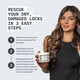 FUL Intense Moisture Hair Mask 300ml – Deep Hydration for Dry, Damaged or Curly Hair - The LTL Shop