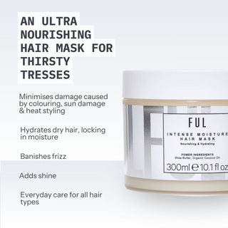 FUL Intense Moisture Hair Mask 300ml – Deep Hydration for Dry, Damaged or Curly Hair - The LTL Shop