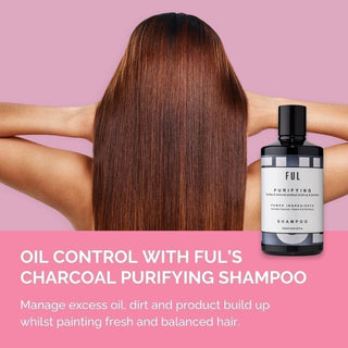FUL Purifying Charcoal Shampoo 250ml – Clarifying Detox for Oily Scalp & Buildup | Deep Cleanser for Greasy Hair - The LTL Shop