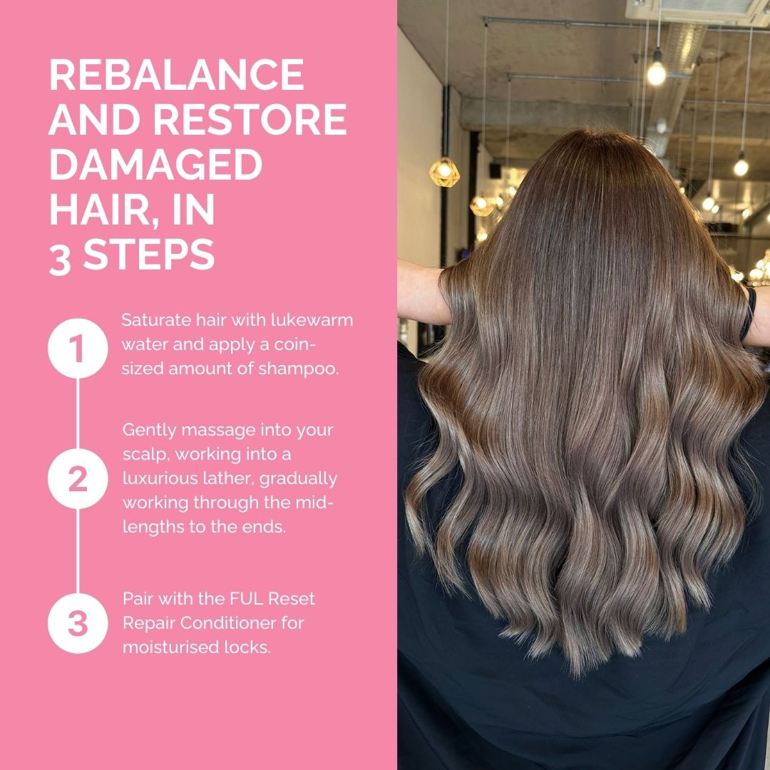 FUL Reset Repair Shampoo 250ml – Strengthening Cleanser for Dry, Damaged or Thinning Hair - The LTL Shop