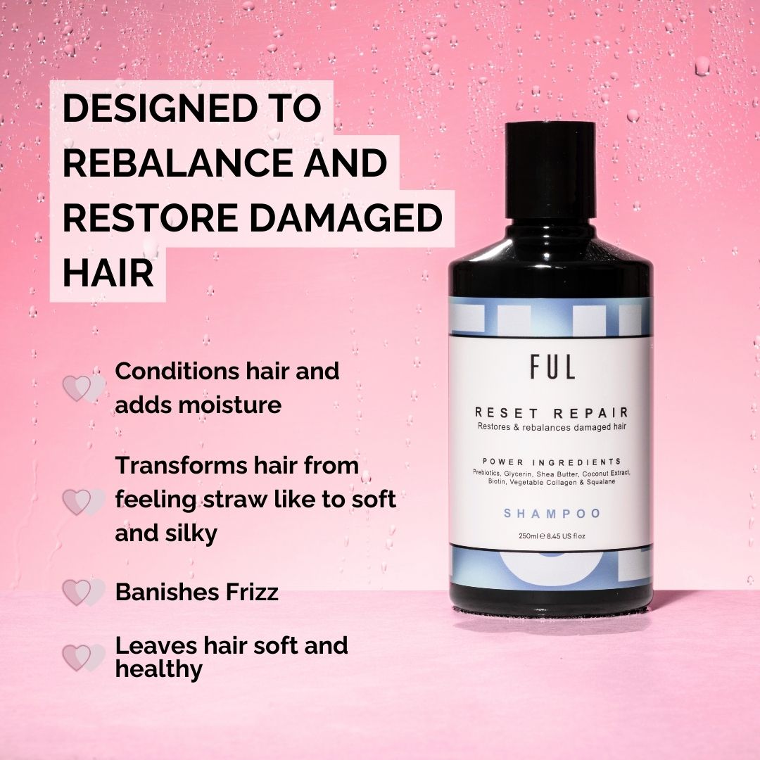 FUL Reset Repair Shampoo 250ml – Strengthening Cleanser for Dry, Damaged or Thinning Hair - The LTL Shop