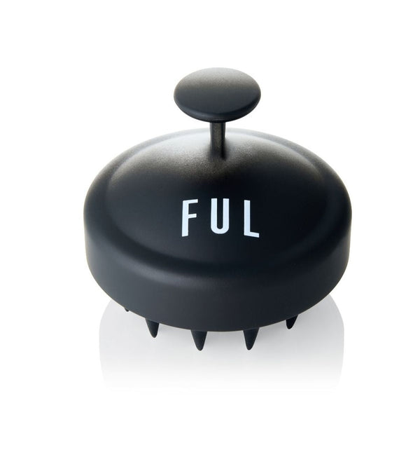 FUL Scalp Massager Brush Black Gradient