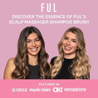 FUL Scalp Massager Brush Pink – Silicone Exfoliator for Hair Growth, Flakes & Deep Cleansing - The LTL Shop