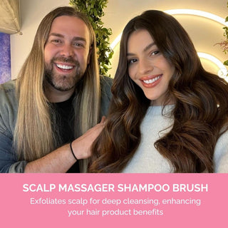 FUL Scalp Massager Brush Pink – Silicone Exfoliator for Hair Growth, Flakes & Deep Cleansing - The LTL Shop