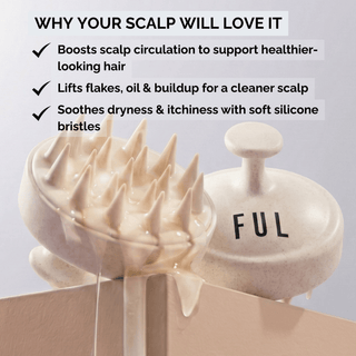 FUL Scalp Massager Brush – Silicone Exfoliator for Hair Growth, Flakes & Deep Cleansing - The LTL Shop