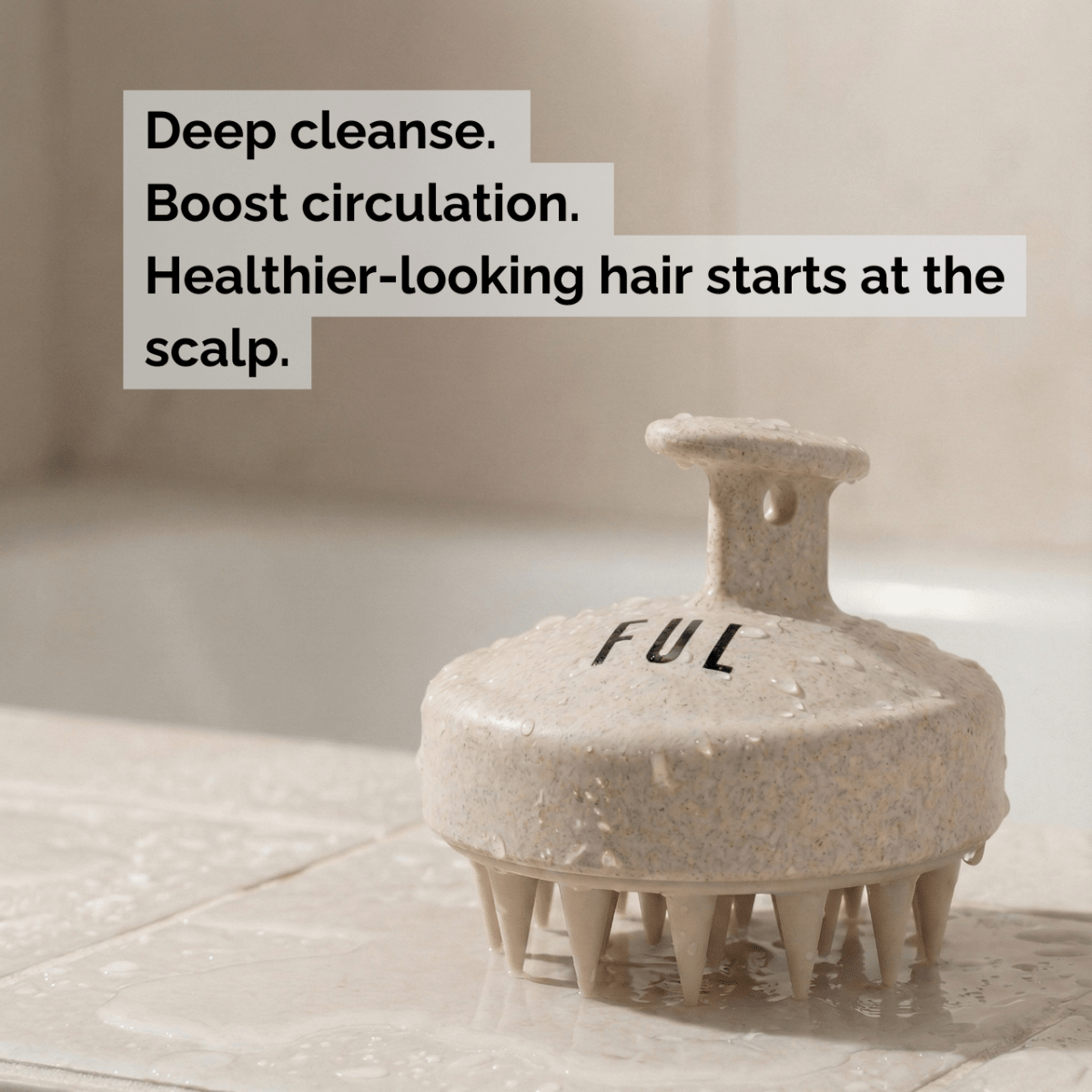 FUL Scalp Massager Brush – Silicone Exfoliator for Hair Growth, Flakes & Deep Cleansing - The LTL Shop