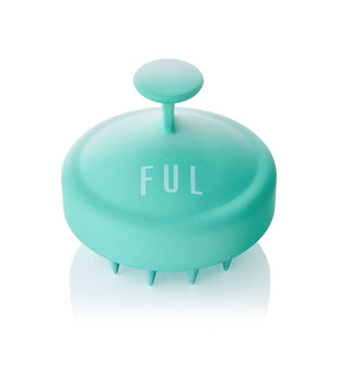 FUL Scalp Massager Brush Turquoise – Silicone Exfoliator For Hair Growth, Flakes & Deep Cleansing - The LTL Shop