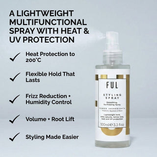 FUL Styling Spray 100ml – Heat Protectant & Volumising Mist for Frizz-Free Daily Styling - The LTL Shop