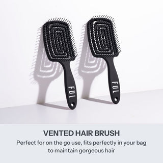 FUL Vented Hair Brush Black – Fast Blowdry Detangler with Anti-Static, Frizz Control Design - The LTL Shop