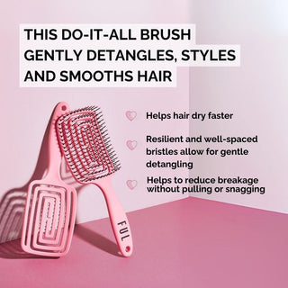 FUL Vented Hair Brush – Fast Blowdry Detangler with Anti-Static, Frizz Control Design - The LTL Shop