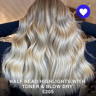 Half Head Highlights Toner and Blow Dry