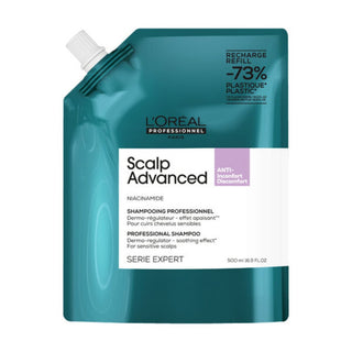 L'Oreal Professionnel Scalp Advanced Anti - Discomfort Dermo - Regulator Shampoo Refill 500ml - The LTL Shop