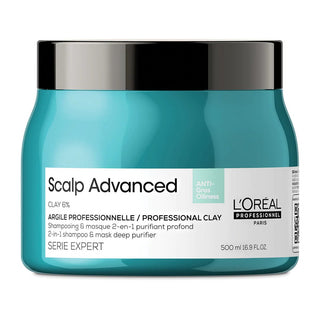 L'Oreal Professionnel Scalp Advanced Anti - Oiliness 2 - In - 1 Shampoo & Mask 500ml - The LTL Shop