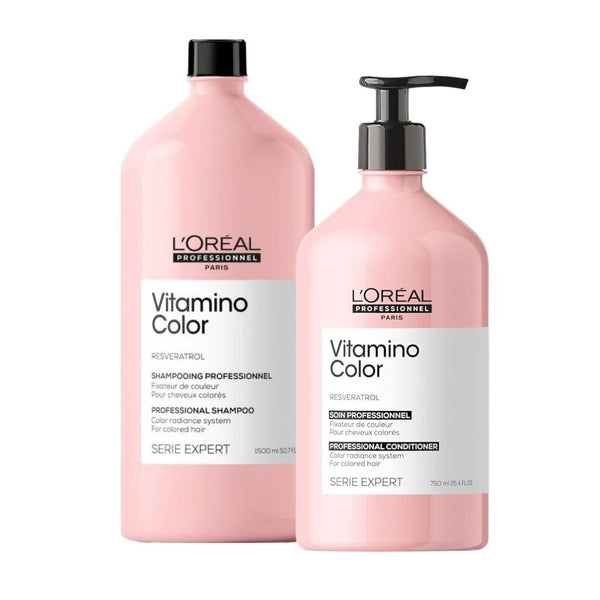 L'Oreal Professionnel Vitamino Color Shampoo 1500ml & Conditioner 750ml - The LTL Shop