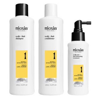 Nioxin Scalp and Hair Thickening System 1 for Natural Hair with Light Thinning Trial Kit - The LTL Shop