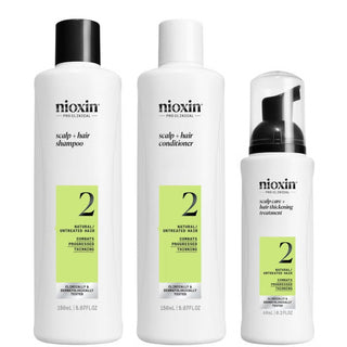 Nioxin Scalp and Hair Thickening System 2 for Natural Hair with Progressed Thinning Trial Kit - The LTL Shop