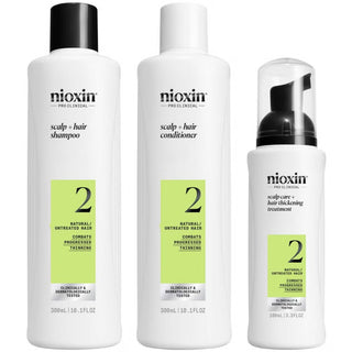 Nioxin Scalp and Hair Thickening System 2 for Natural Hair with Progressed Thinning Loyalty Kit - The LTL Shop