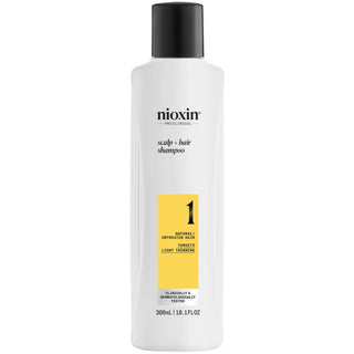 Nioxin Scalp and Hair Thickening System 1 Shampoo for Natural Hair with Light Thinning 300ml - The LTL Shop