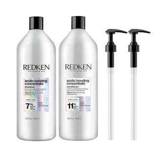 REDKEN ACIDIC BONDING CONCENTRATE SHAMPOO & CONDITIONER 1000ml plus 2 x Pumps BUNDLE - The LTL Shop