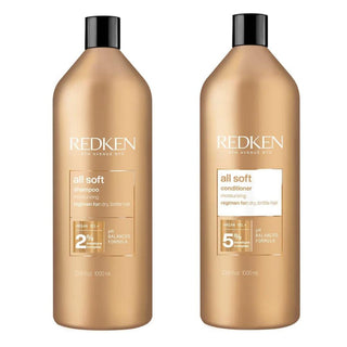Redken All Soft Shampoo & Conditioner 1000ml and FUL Wide Tooth Comb Bundle - The LTL Shop
